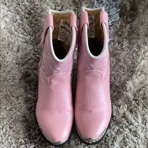 Super Cute Girls Durango Pink Cowboy Boots sz8